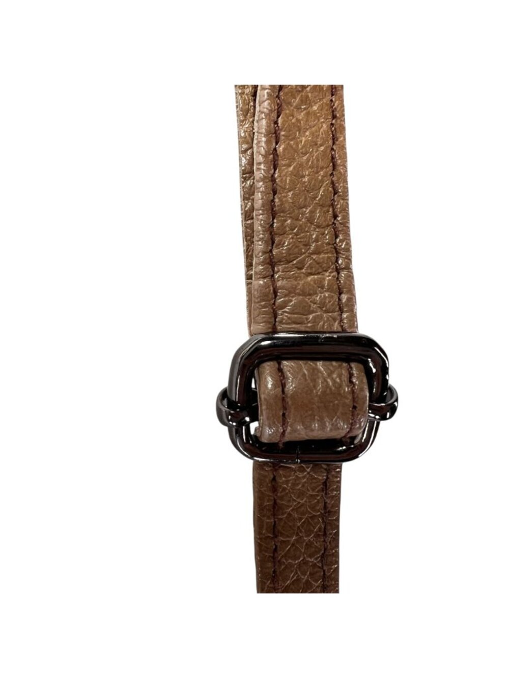 Soruka Leather Crossbody Bag Colorblock Blue Brown Adjustable Strap Zip Pockets - Picture 15 of 16